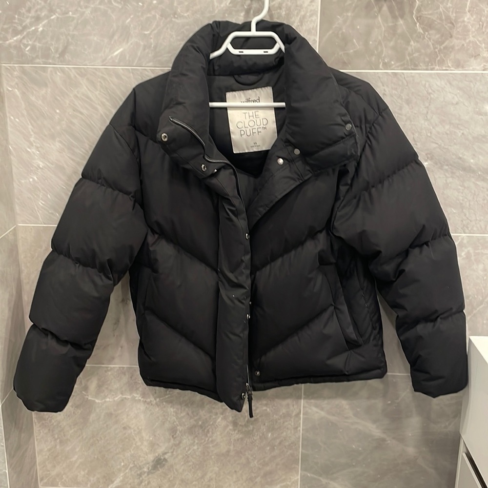 Wilfred Black Puffer Jacket